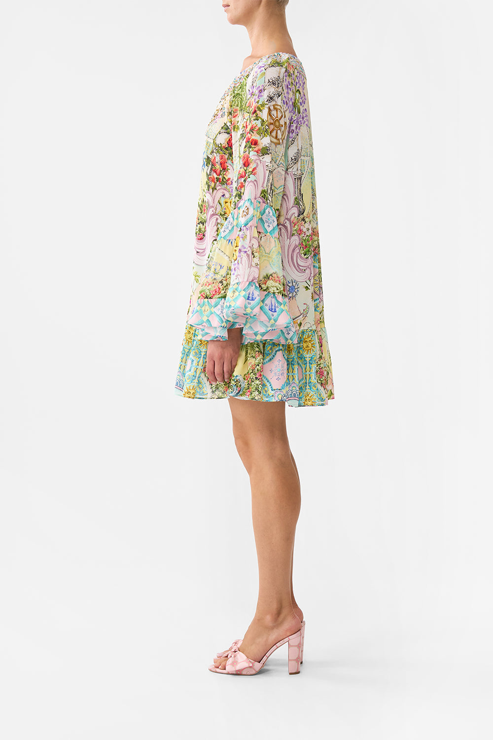 The CAMILLA TRAPEZE MAXI DRESS AMSTERDAM JEWEL in our  print.