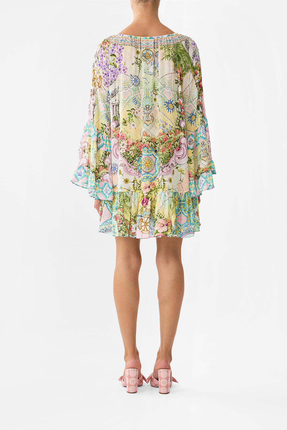 The CAMILLA TRAPEZE MAXI DRESS AMSTERDAM JEWEL in our  print.