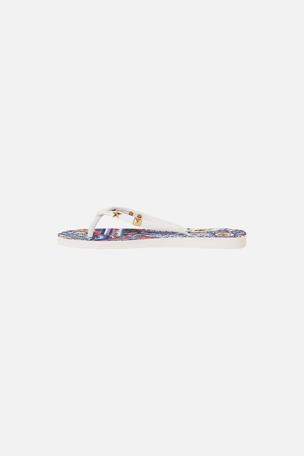 The CAMILLA V-NECK BIAS CAMI ADORNED IN ANTIQUITY in our  print.