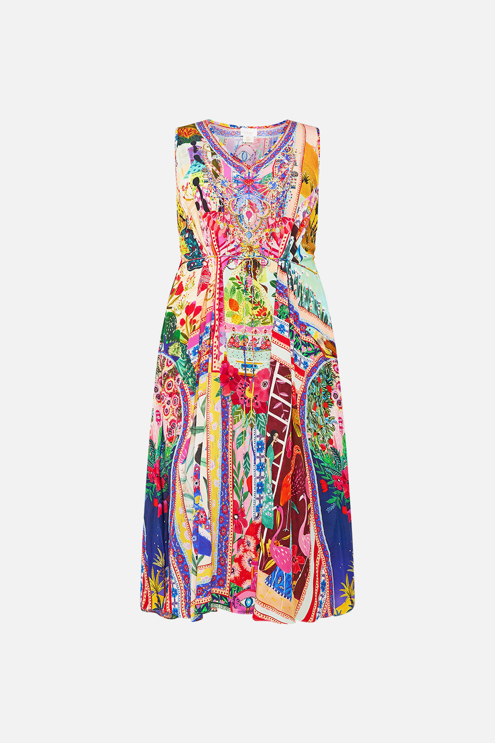 V NECK RACERBACK DRESS ROEQIYAS REALM