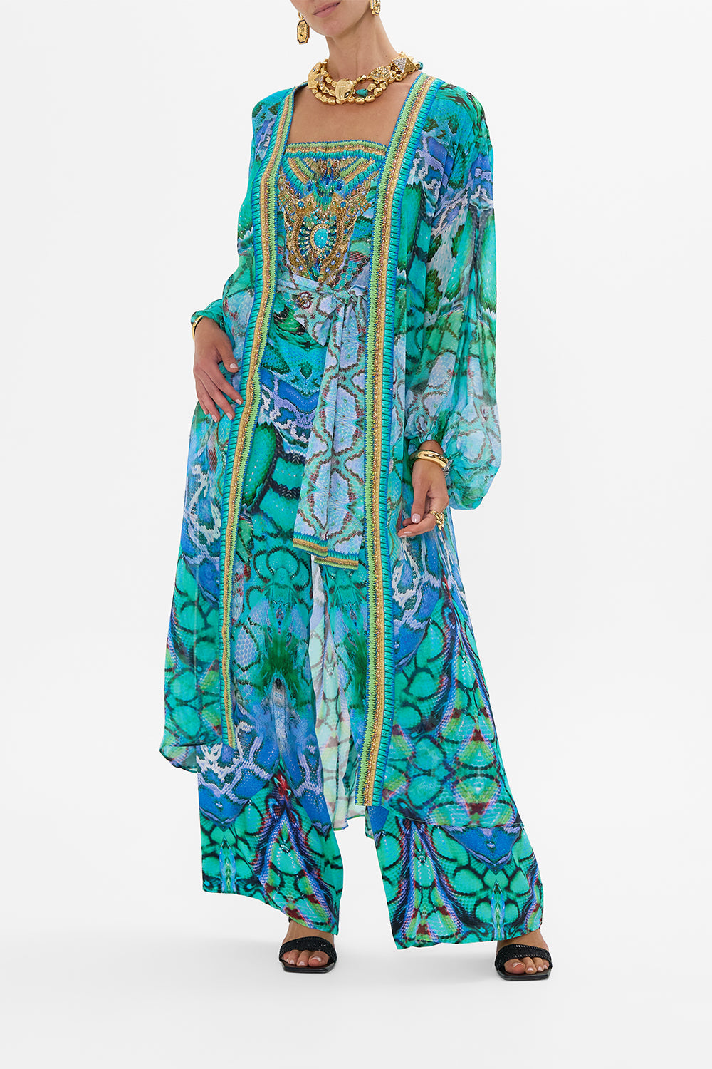 TIE WAIST STRAPLESS JUMPSUIT LAND OF WONDER