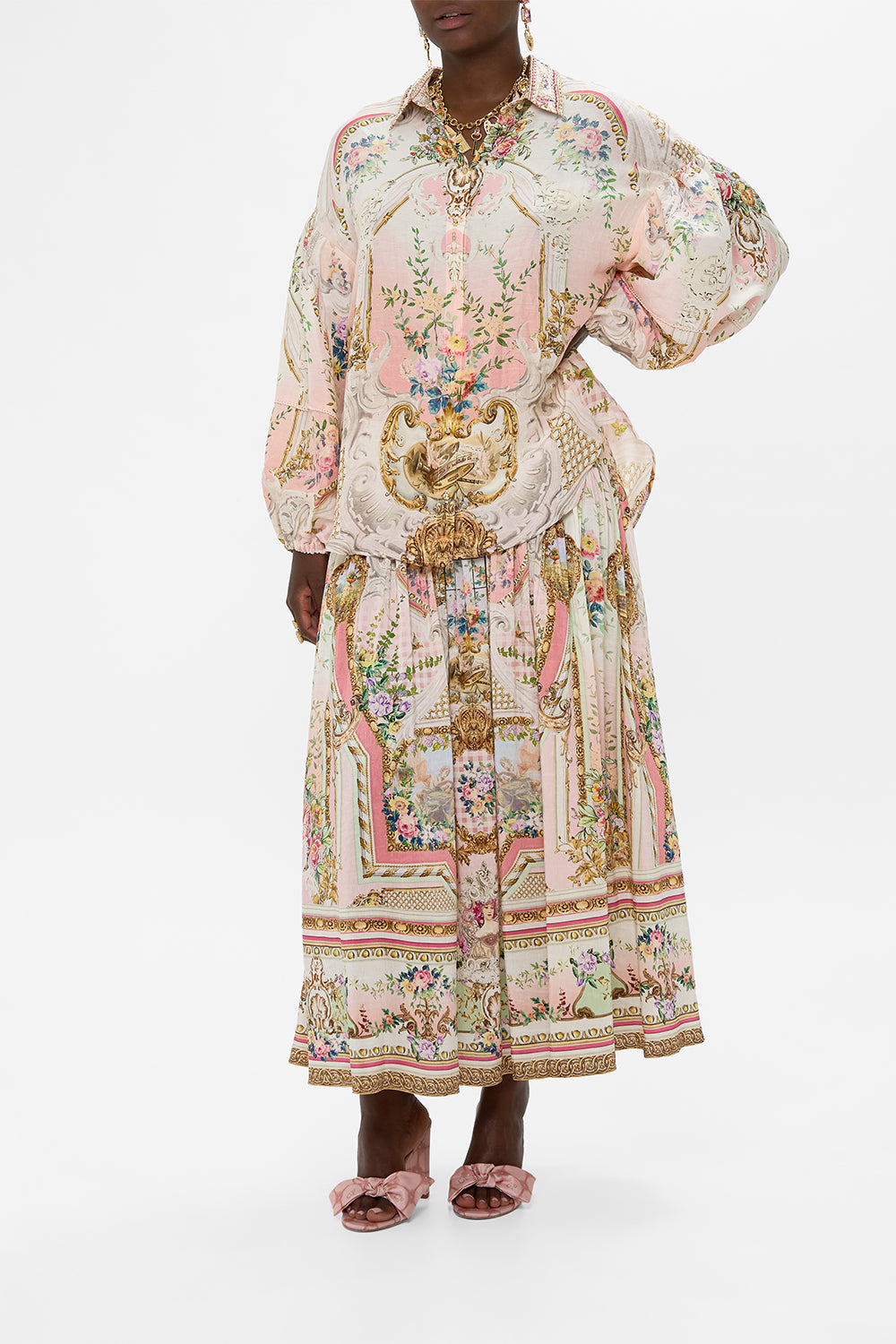 BALLOON SLEEVE SHIRT BLOUSE LISBON LULLABY