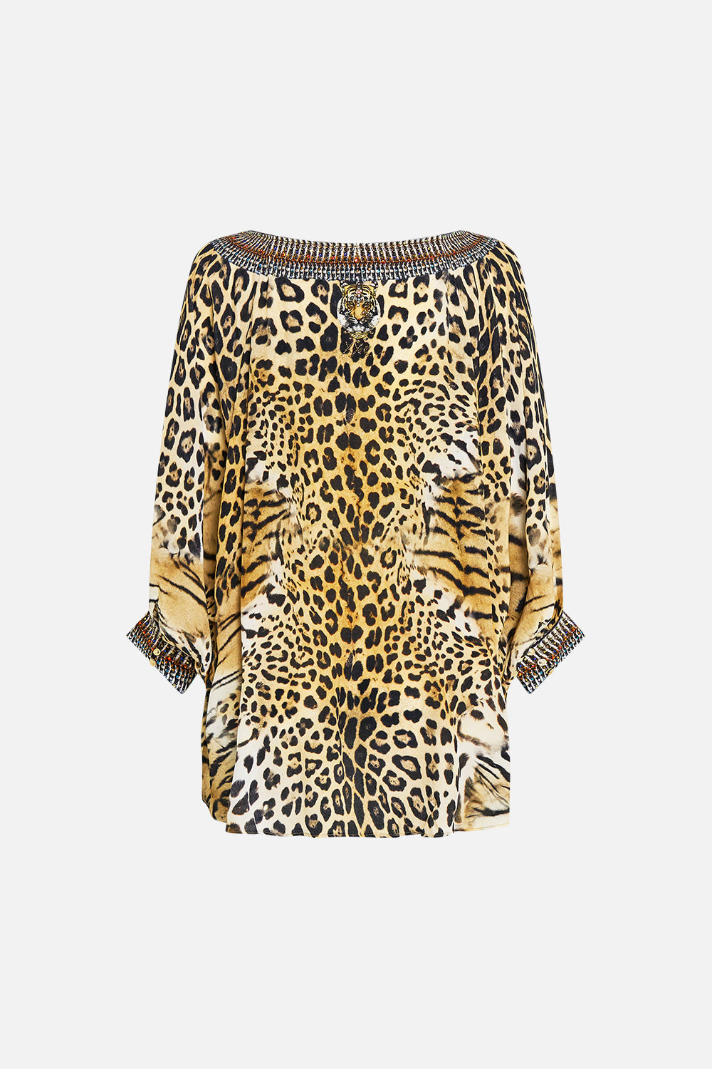 RAGLAN SLEEVE BLOUSE WITH CUFF JAGUAR