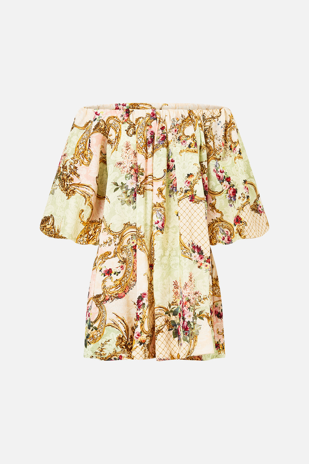 OFF SHOULDER PUFF DRESS THE QUEENS QUARTERS