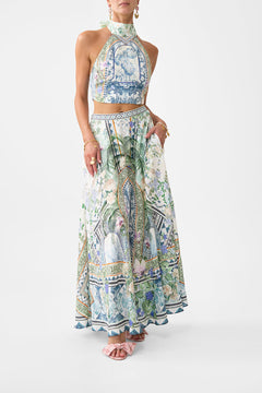 MAXI CIRCLE SKIRT JARDIM PARTY