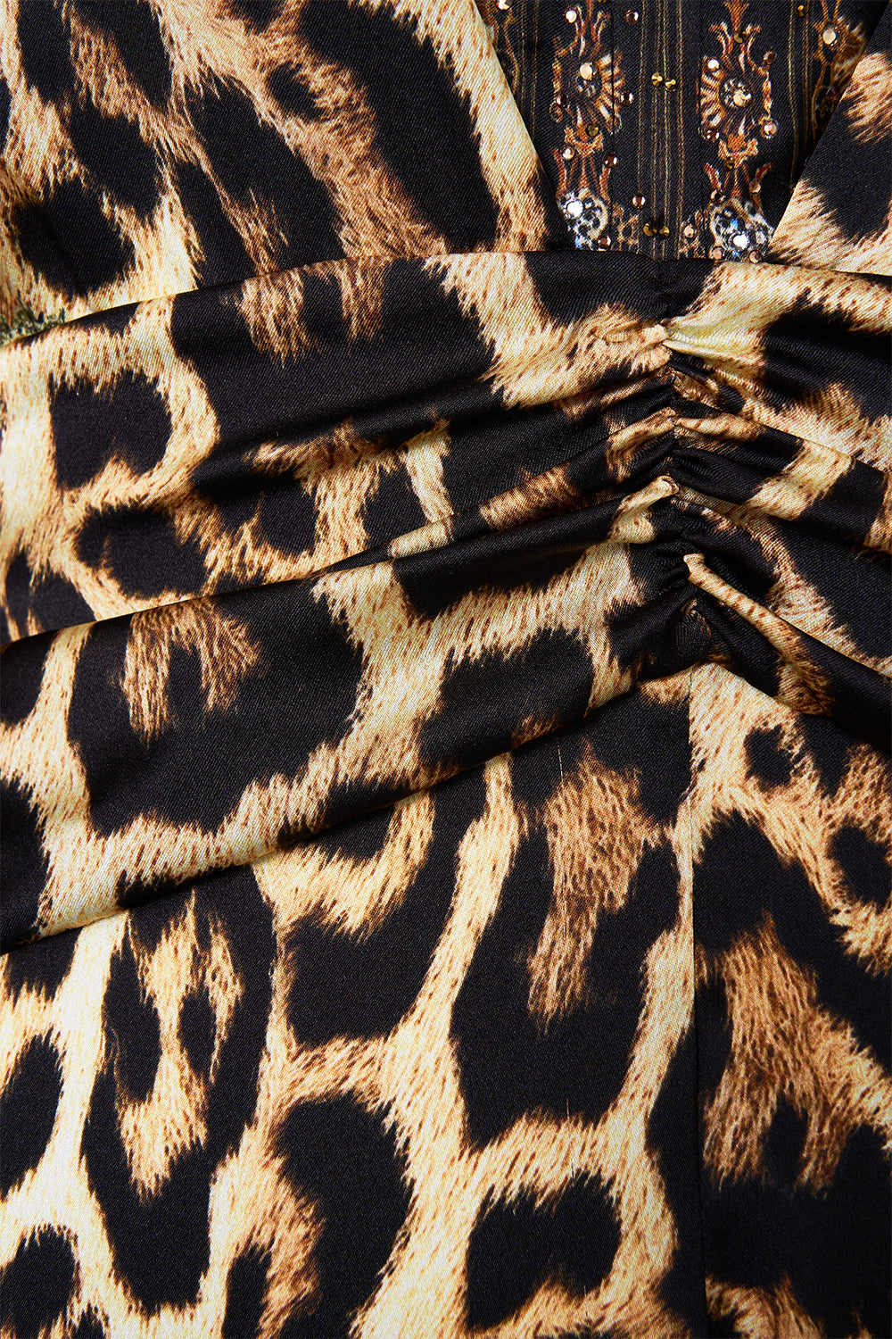 The CAMILLA DROP SHOULDER STRAP KAFTAN TILES DARLS in our  print.