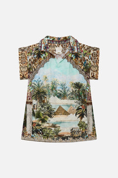 Milla By CAMILLA Kids Mini Shirt Dress in Views of the Valley Print