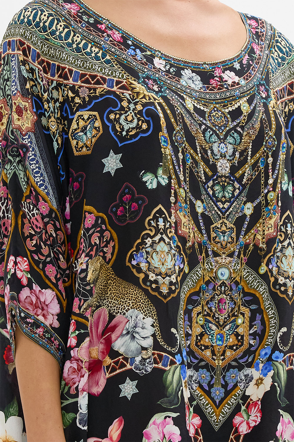 SCOOP BACK HEM DRESS MIDNIGHT IN MONSERRATE