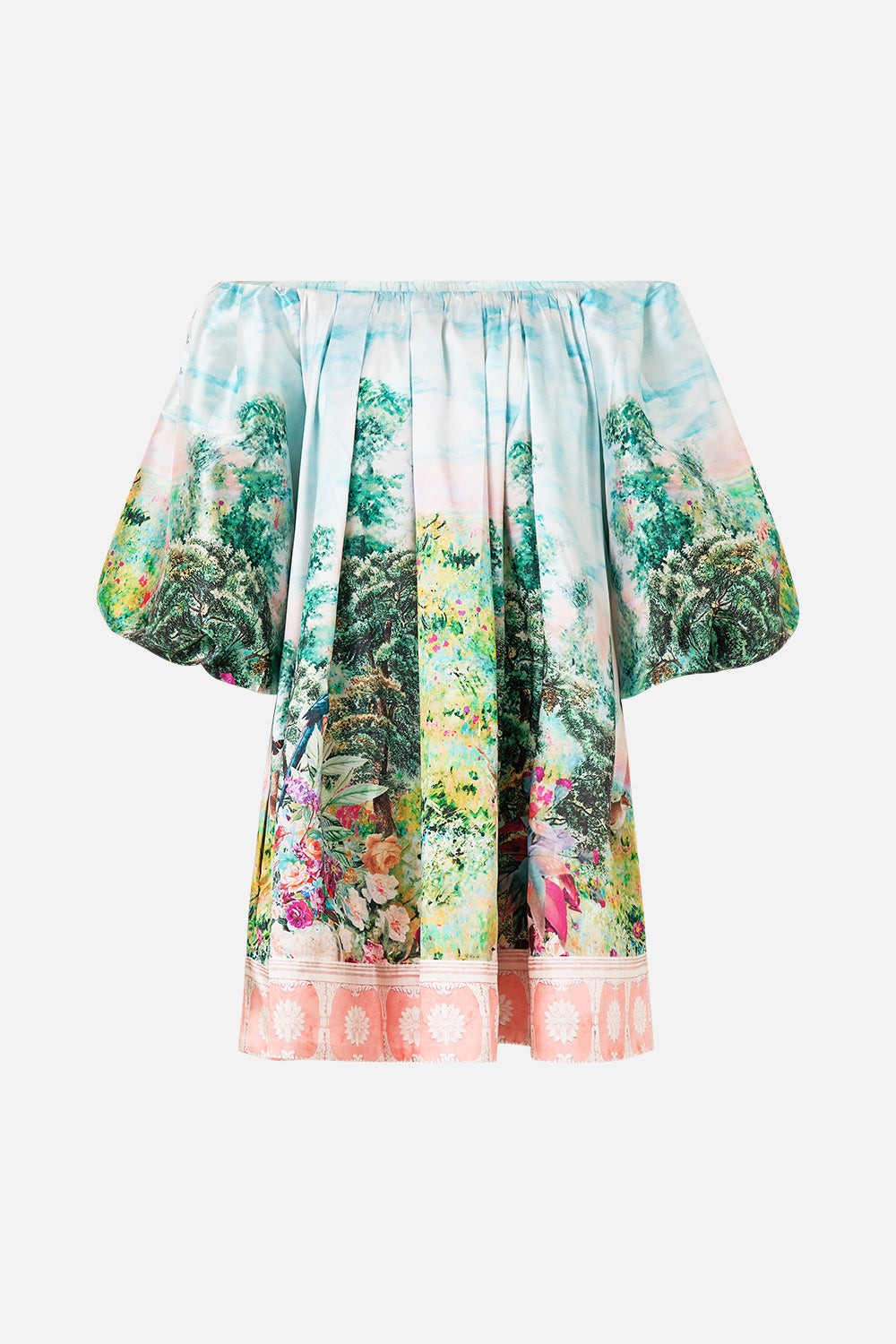 The CAMILLA LONG SLEEVE TUNIC DRESS DISH IT, DAISY in our  print.