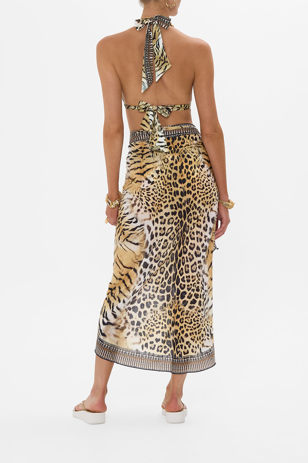 LONG EYELET SARONG JAGUAR