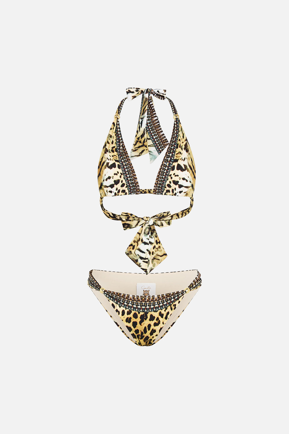 SOFT TIE BIKINI WITH TRIM JAGUAR