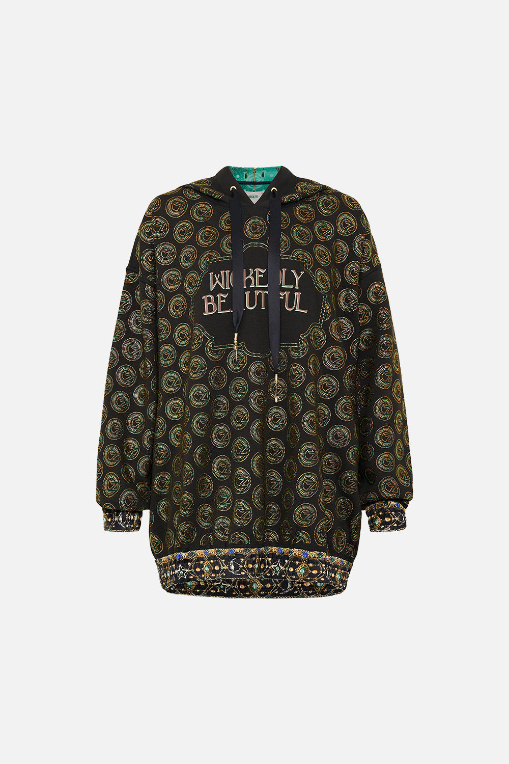 SILK BAND OVERSIZED HOODIE WITH POCKETS DEFY GRAVITY