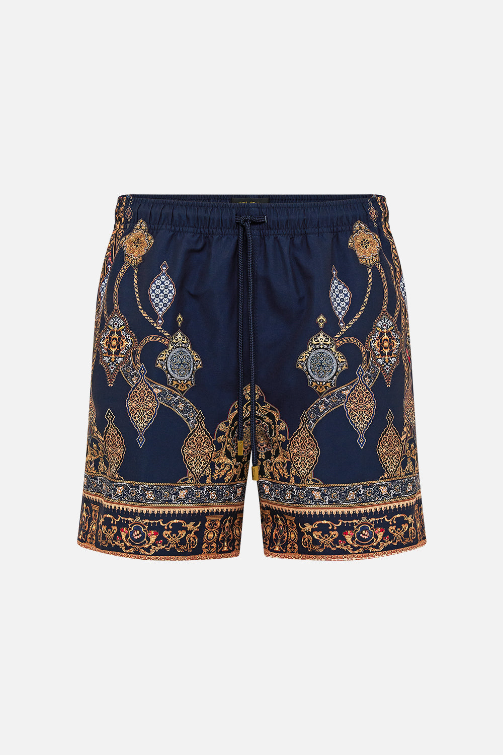 The CAMILLA ONE SHOULDER SHORT KAFTAN TILES OF TÜRKIYE in our  print.