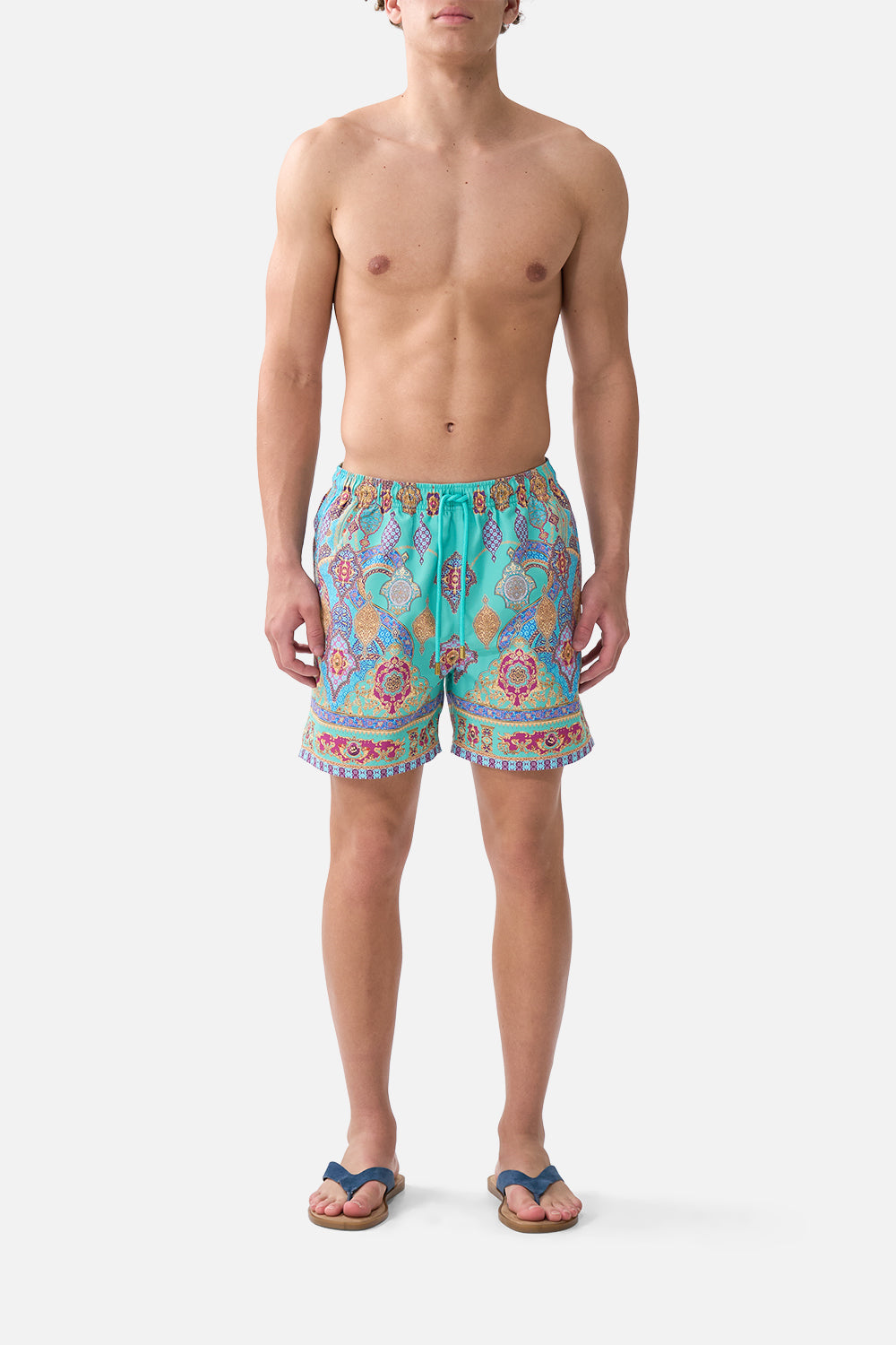MID LENGTH BOARDSHORT WITH ELASTIC WAIST THE CONCUBINES CORRIDOR