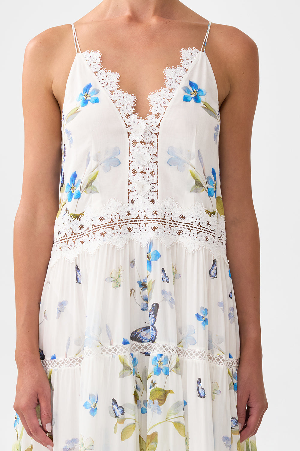 TRAPEZE TIERED DRESS BOTANICAL BALLADS