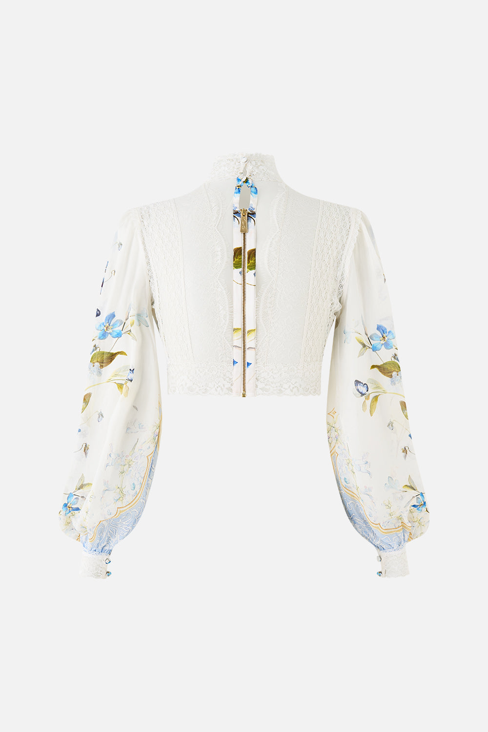 LACE SPLICE TOP WITH LONG SLEEVE BOTANICAL BALLADS
