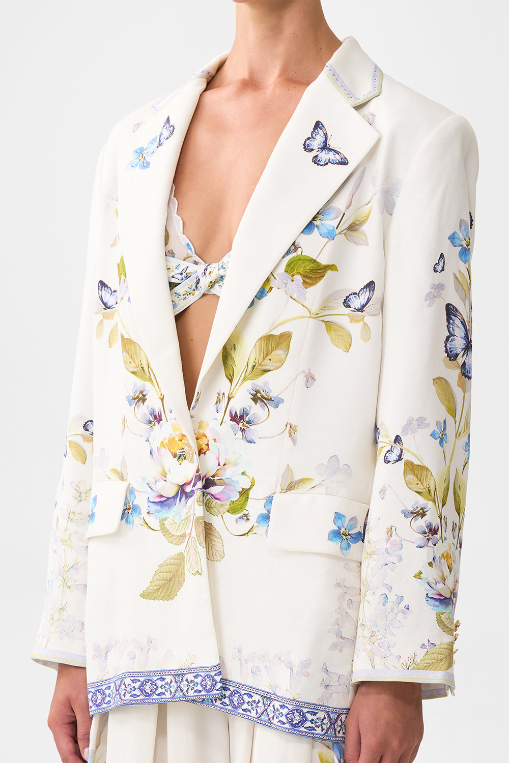 The CAMILLA T SHAPE LONG KAFTAN SONG OF THE SOLSTICE in our  print.