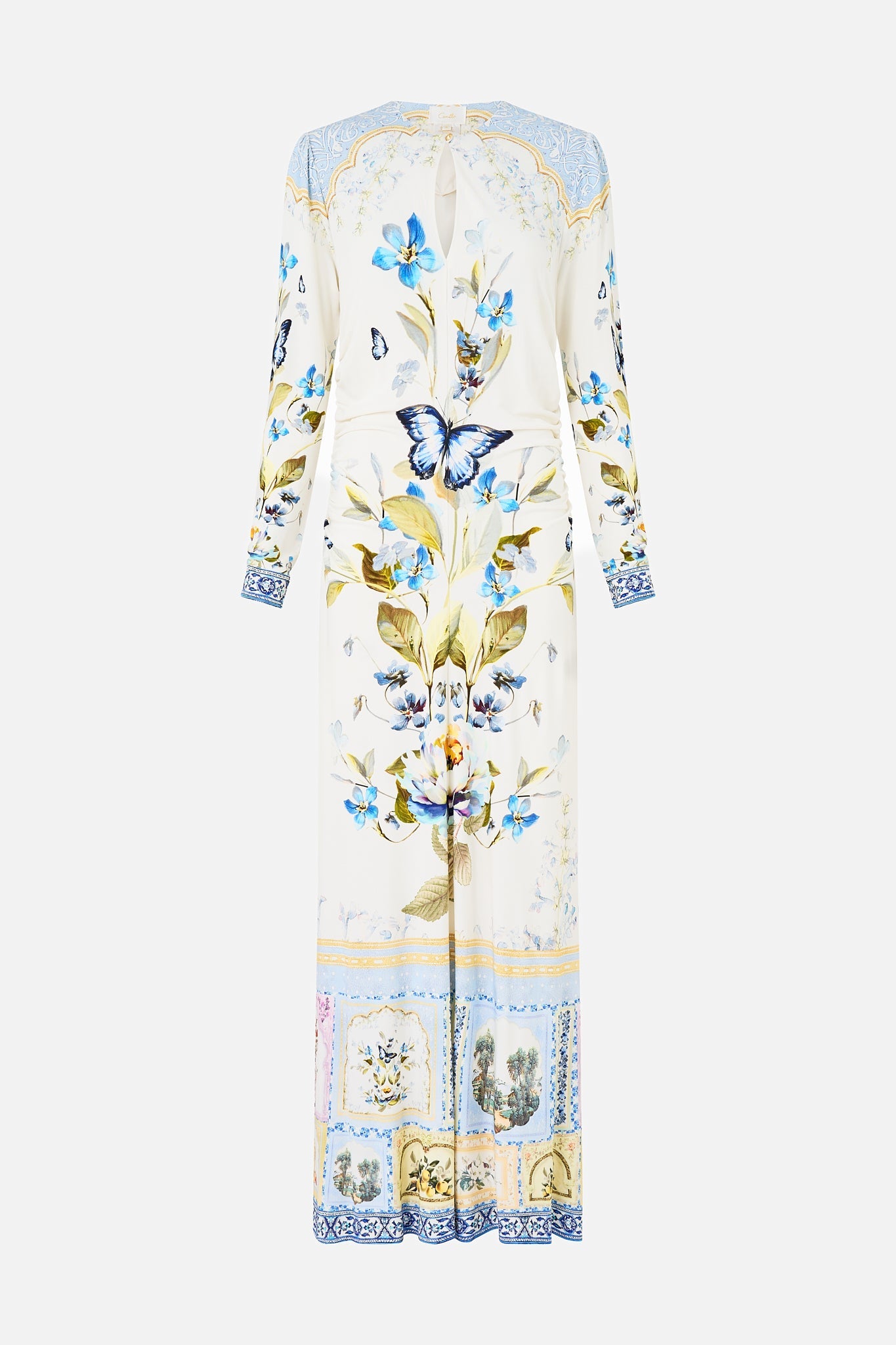 The CAMILLA COLLARED BUTTON THROUGH DRESS MY LUCKY STARS in our  print.