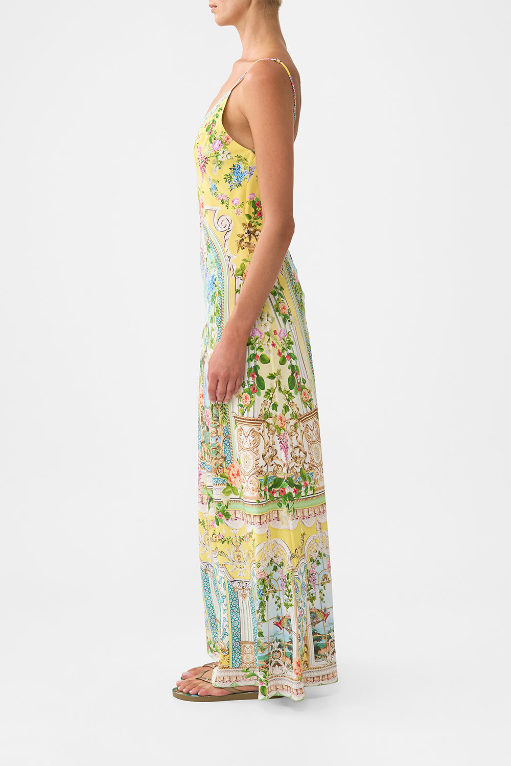 The CAMILLA TIERED SHIRT DRESS WITH SHORT SLEEVE NOTES FROM THE ROAD in our  print.