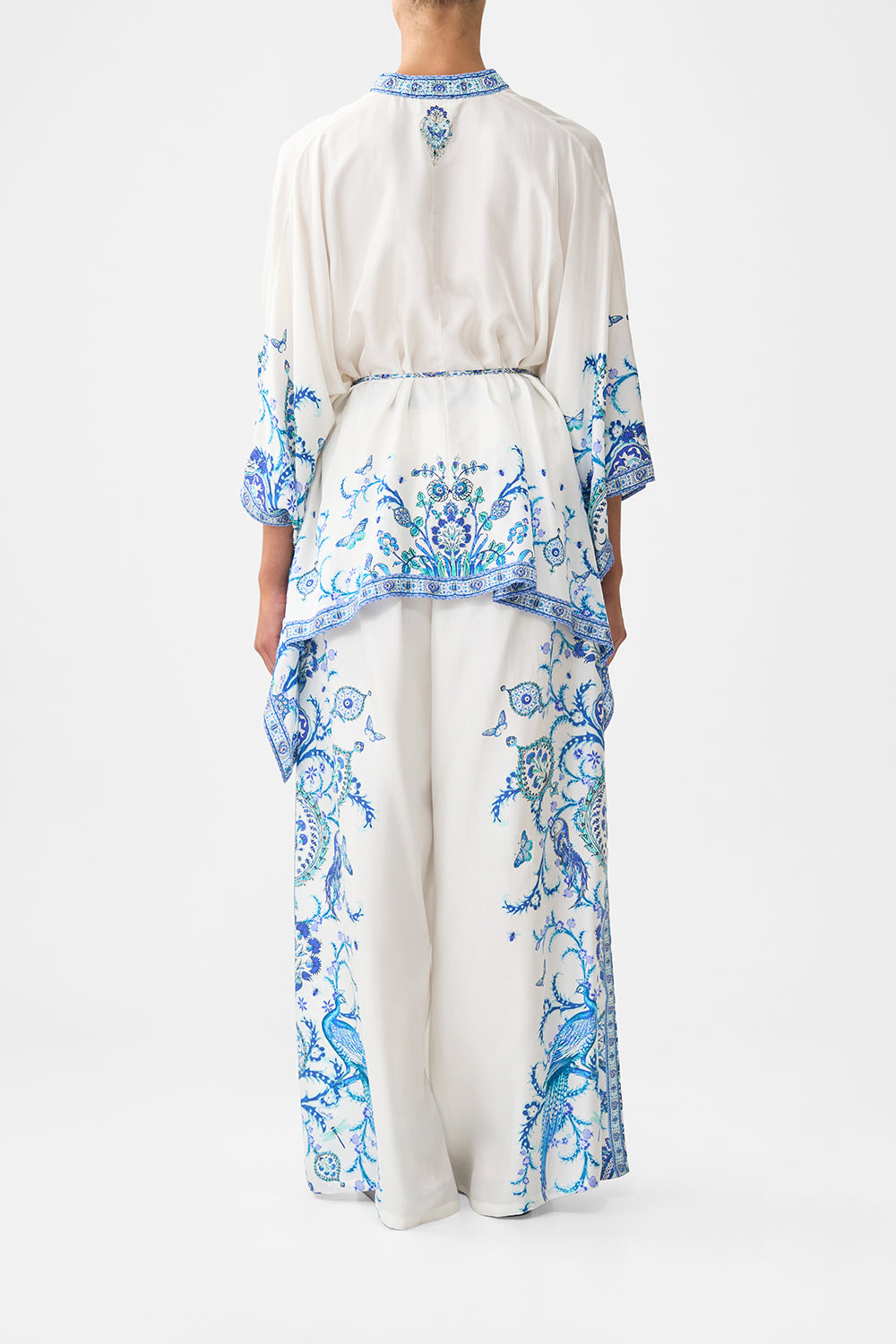 The CAMILLA SHORT SLEEVE CAMP COLLARED SHIRT HOUSE OF HOROSCOPES in our  print.