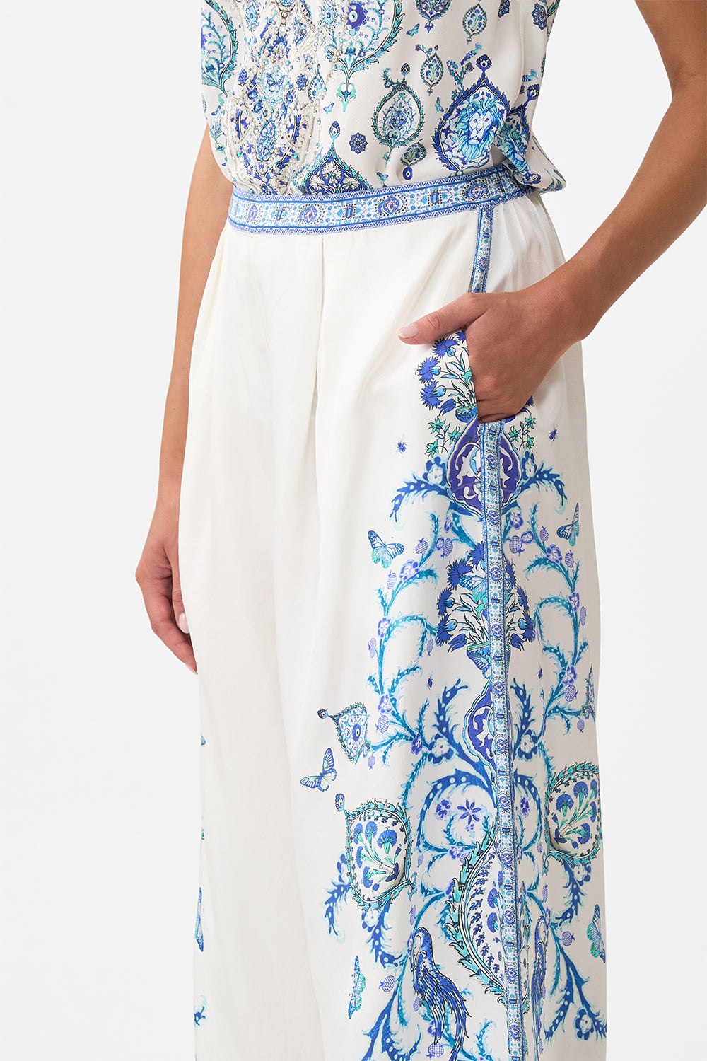 TUCK FRONT PANT ISNIK LULLABY