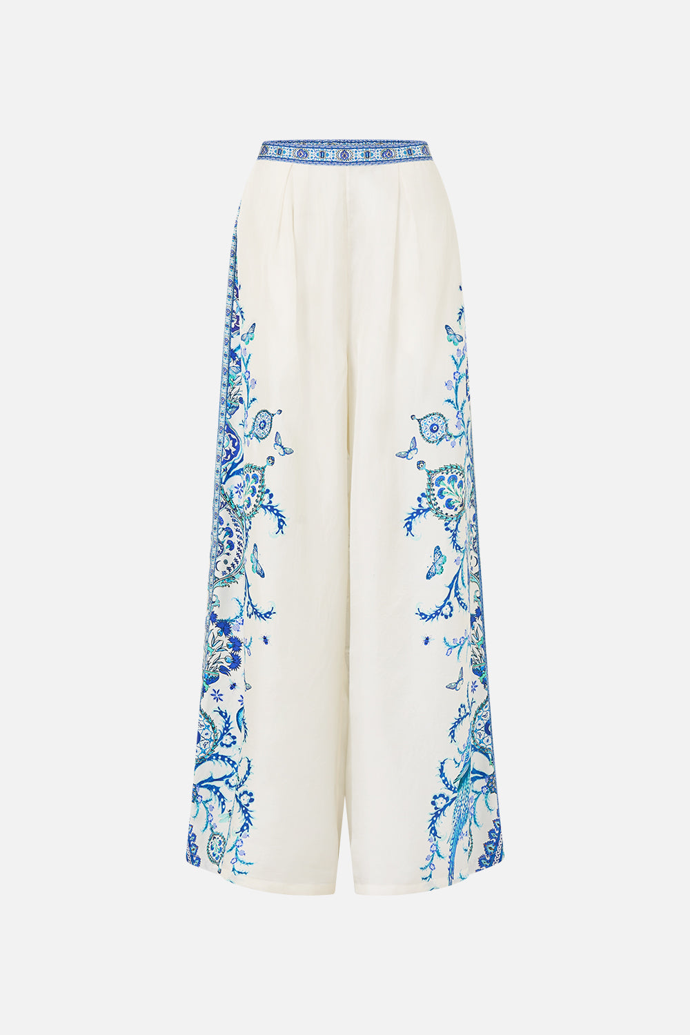 The CAMILLA LOUNGE PANT WITH ELASTIC WAIST BOTANICAL BALLADS in our  print.