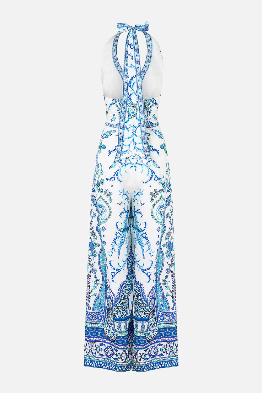 The CAMILLA HIGH NECK BIAS DRESS THE IMPERIAL GATE in our  print.