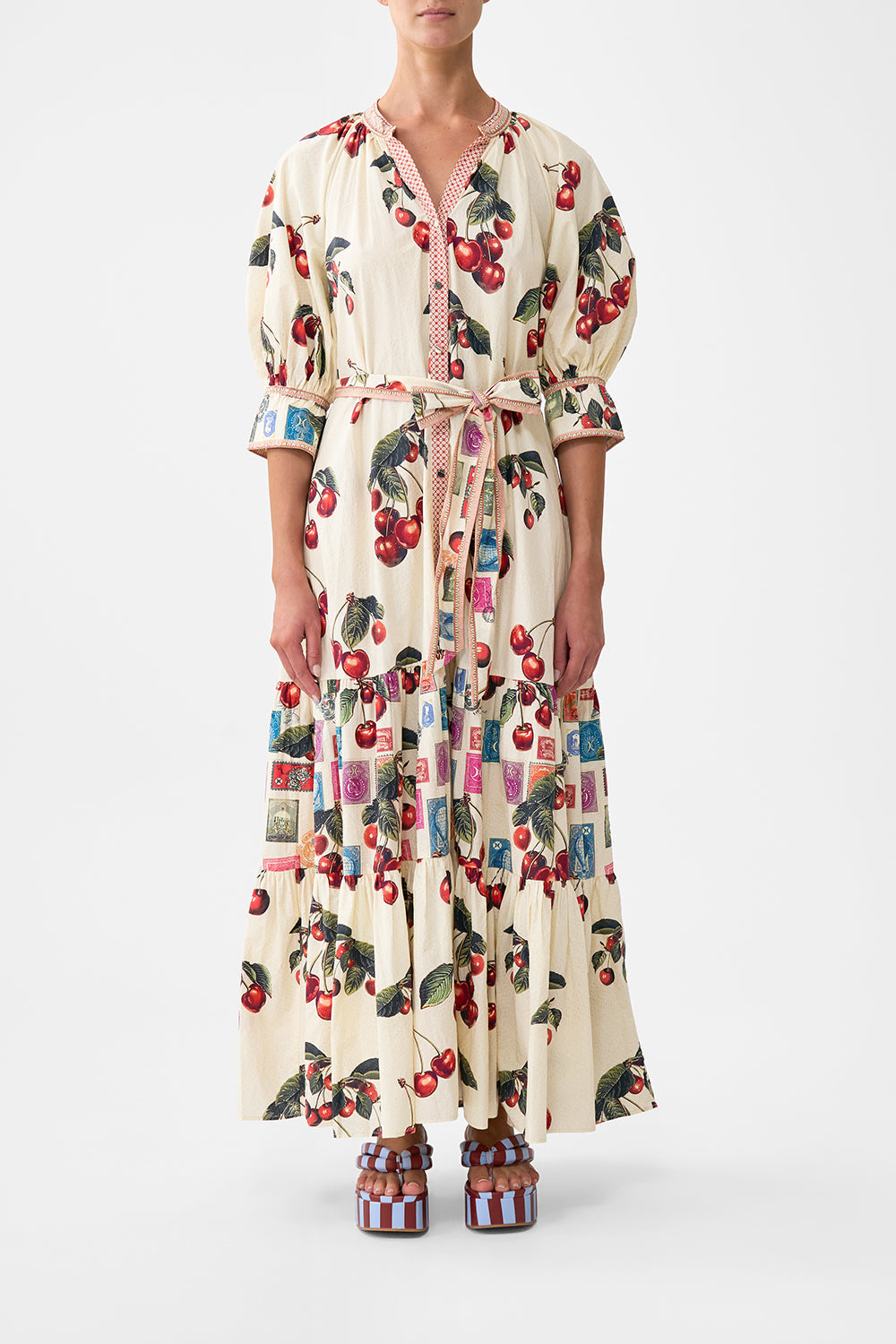 The CAMILLA QUILTED ROLL COLLAR COAT ISTANBUL ANIMALIA in our ISTANBUL ANIMALIA print.