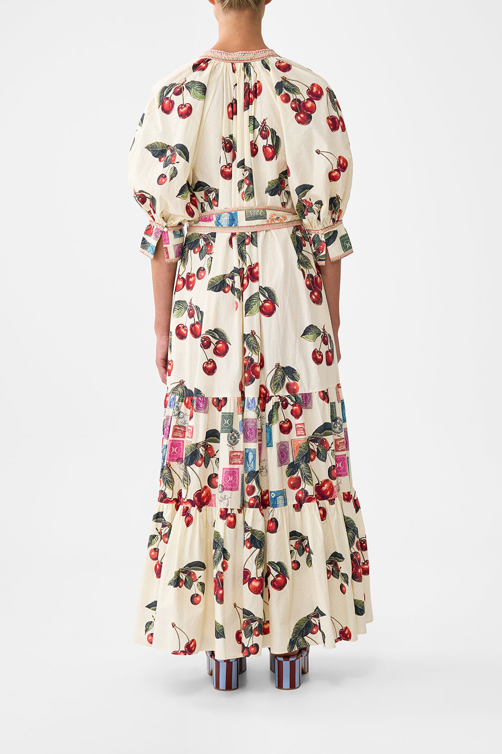 The CAMILLA QUILTED ROLL COLLAR COAT ISTANBUL ANIMALIA in our  print.
