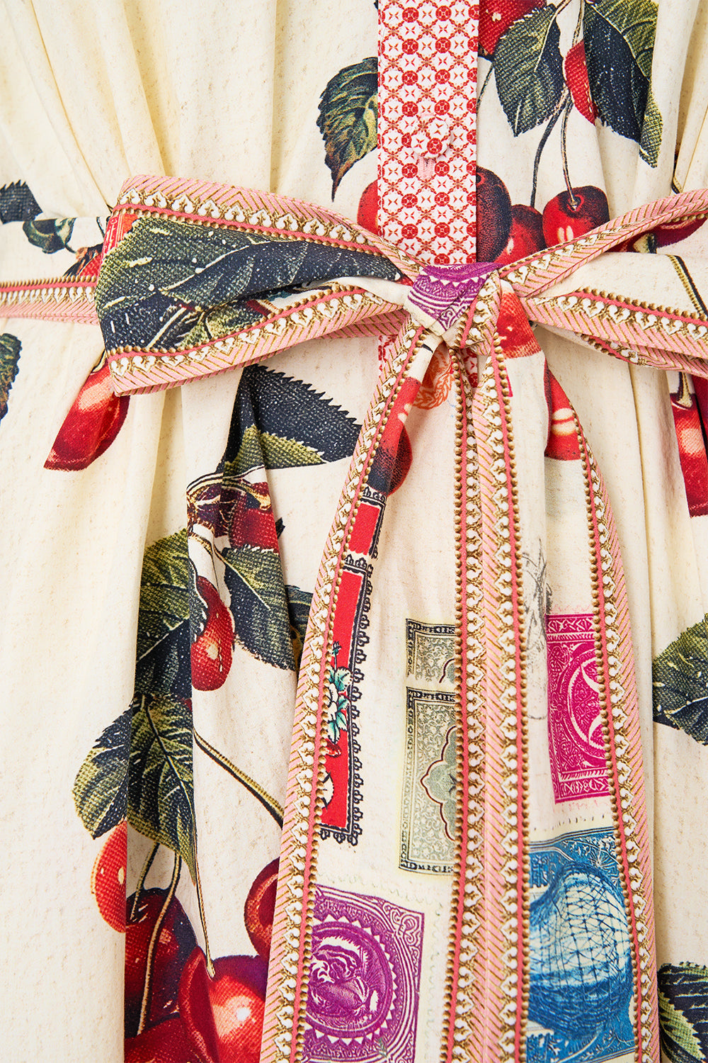 The CAMILLA QUILTED ROLL COLLAR COAT ISTANBUL ANIMALIA in our  print.