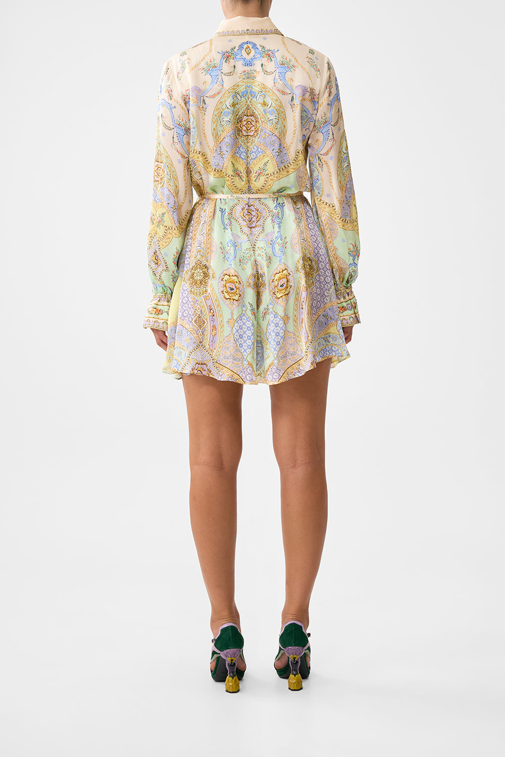 The CAMILLA SPLIT SHOULDER SHORT KAFTAN CONCUBINES, SULTANS & COURTIERS in our  print.