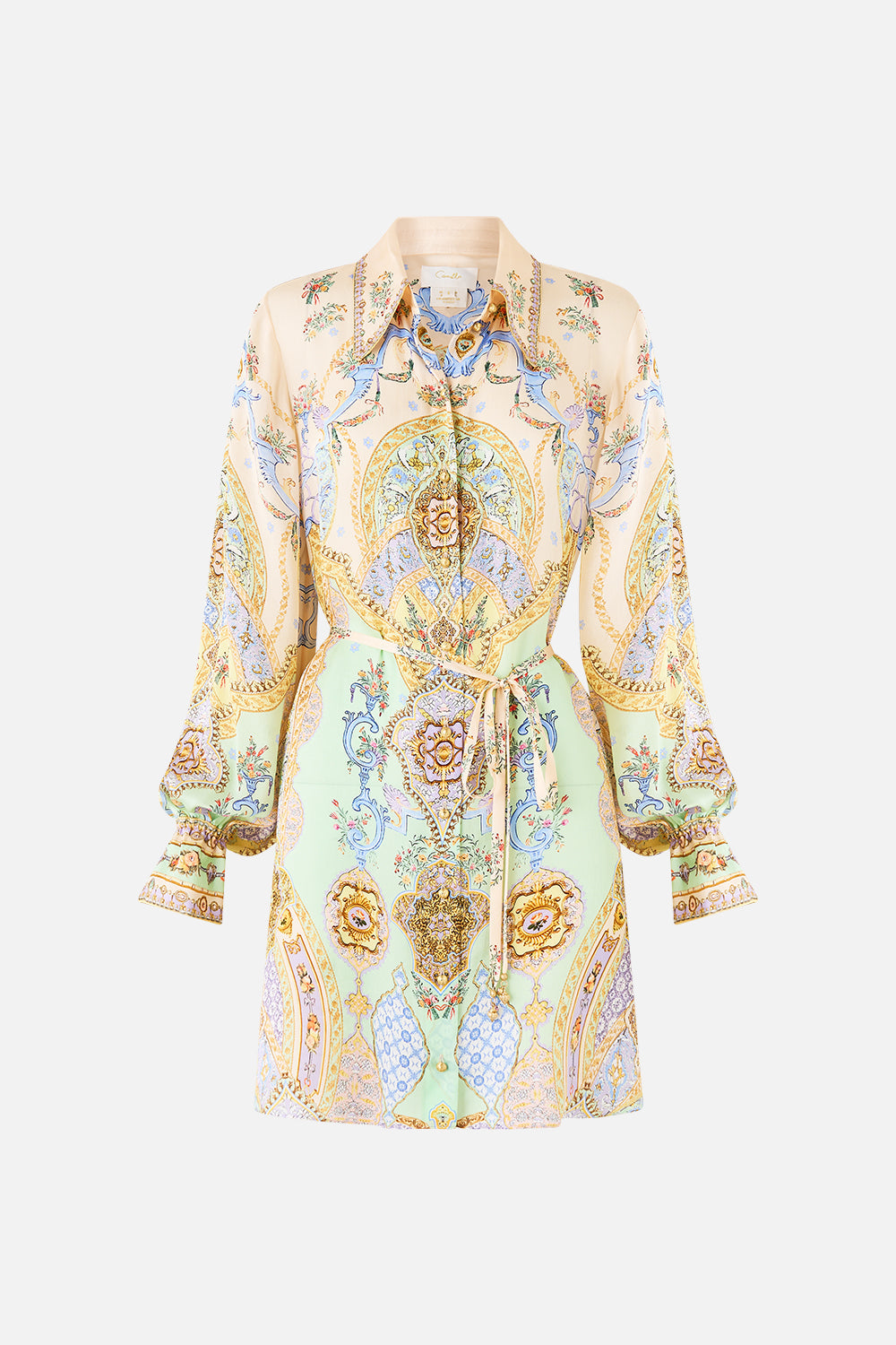 The CAMILLA SPLIT SHOULDER SHORT KAFTAN CONCUBINES, SULTANS & COURTIERS in our  print.