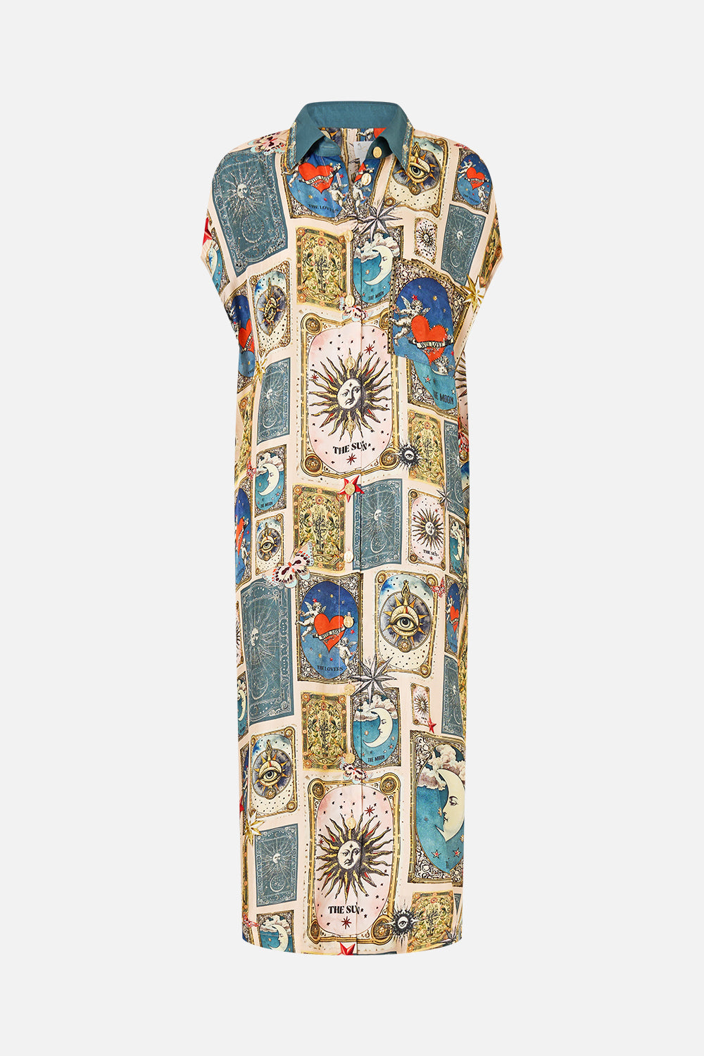 The CAMILLA V NECK BATWING KAFTAN OTTOMAN DYNASTY in our  print.
