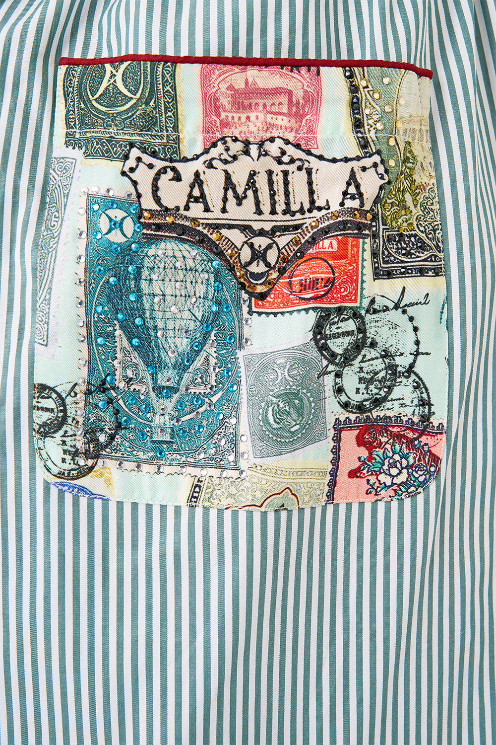The CAMILLA BALLOON JUMPSUIT ANIMAL ALCHEMY in our  print.