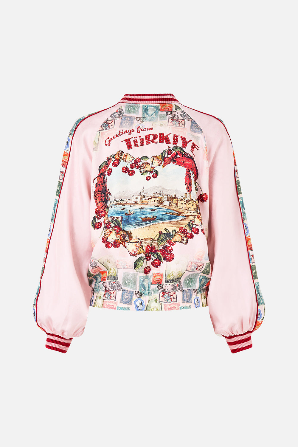 PANELLED SLEEVE BLOUSON BOMBER NOTES FROM THE ROAD