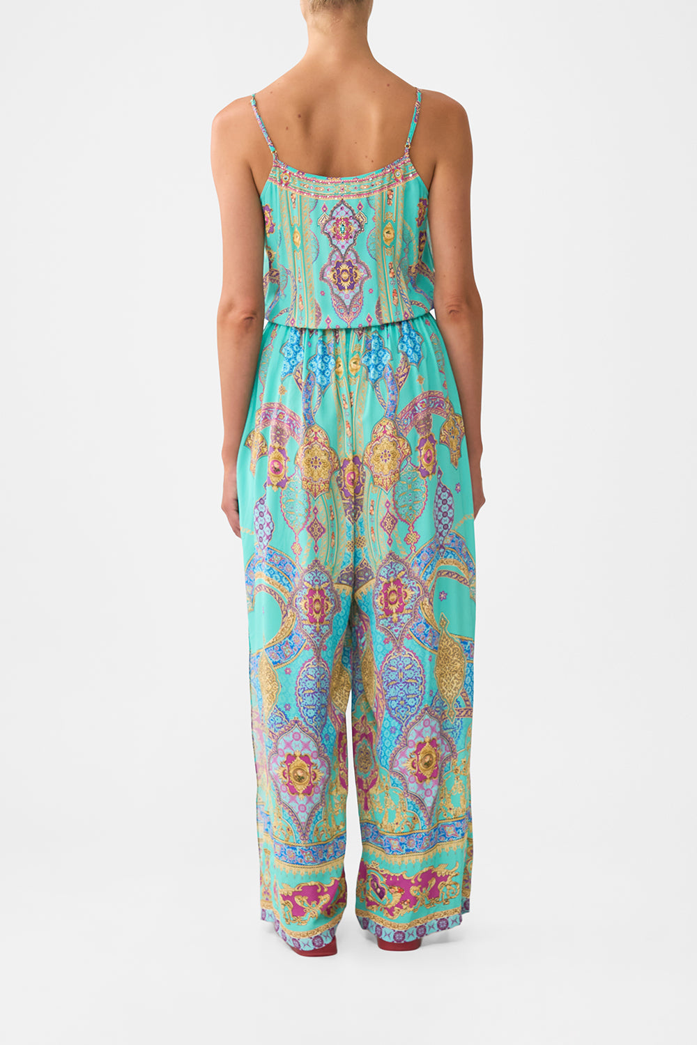 The CAMILLA DRAPED HIGH-LOW LAYER THE IMPERIAL GATE in our  print.