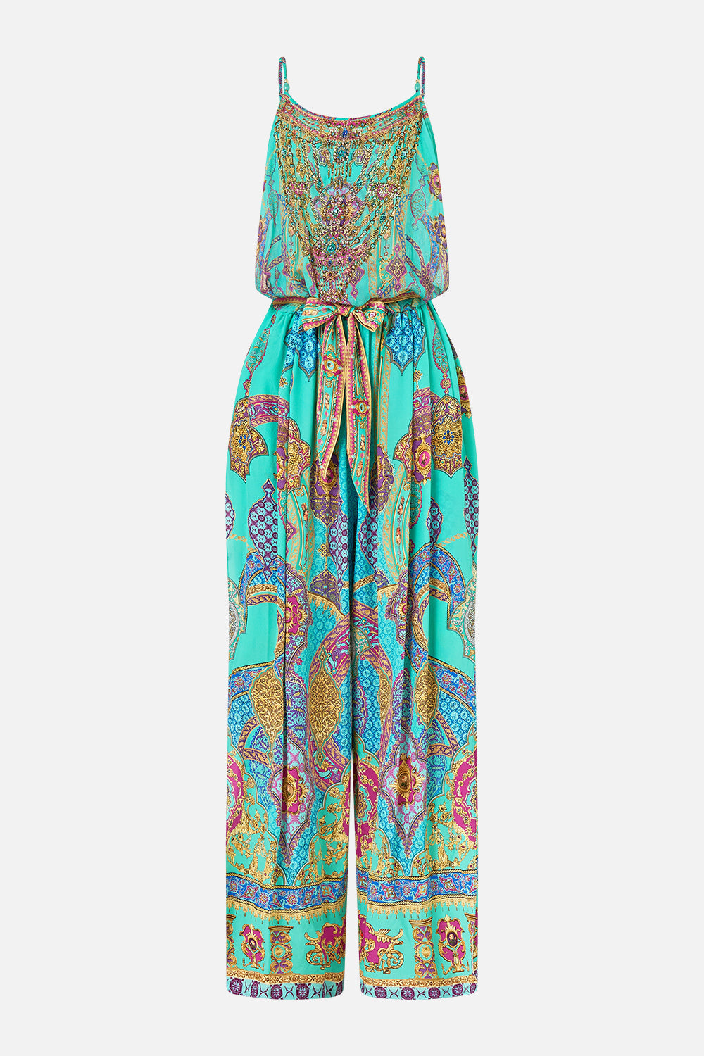 The CAMILLA DRAPED HIGH-LOW LAYER THE IMPERIAL GATE in our  print.