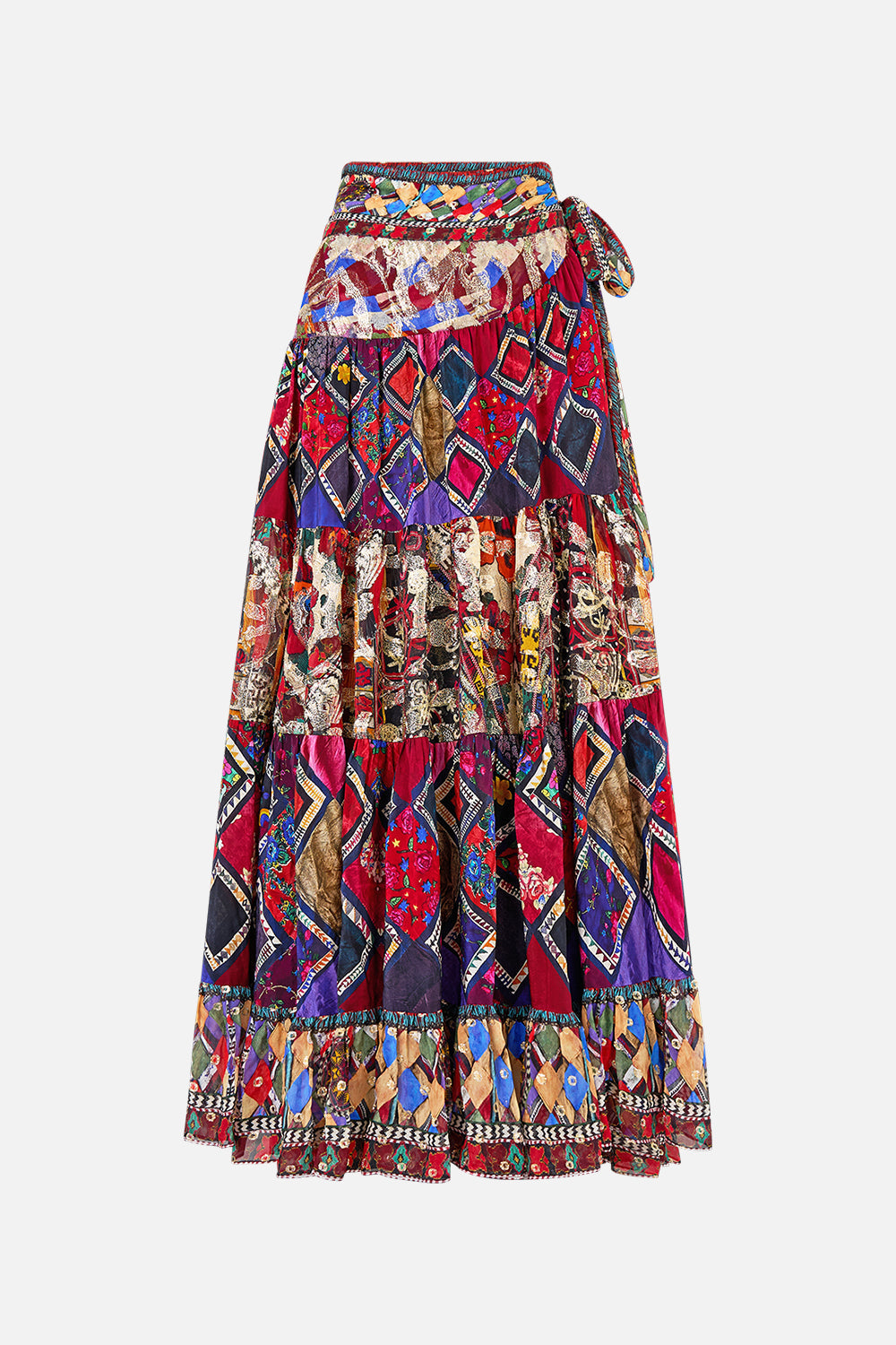 The CAMILLA SHIRRED WAIST DETAIL MINI DRESS CHAIN GANG in our  print.