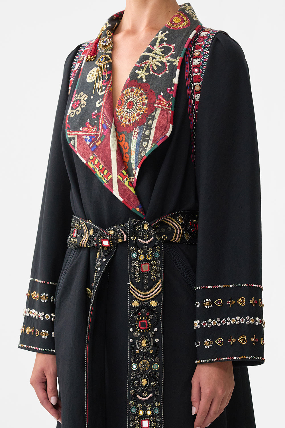 The CAMILLA COLLARED BUTTON THROUGH DRESS MINIATURE MOMENTS in our  print.