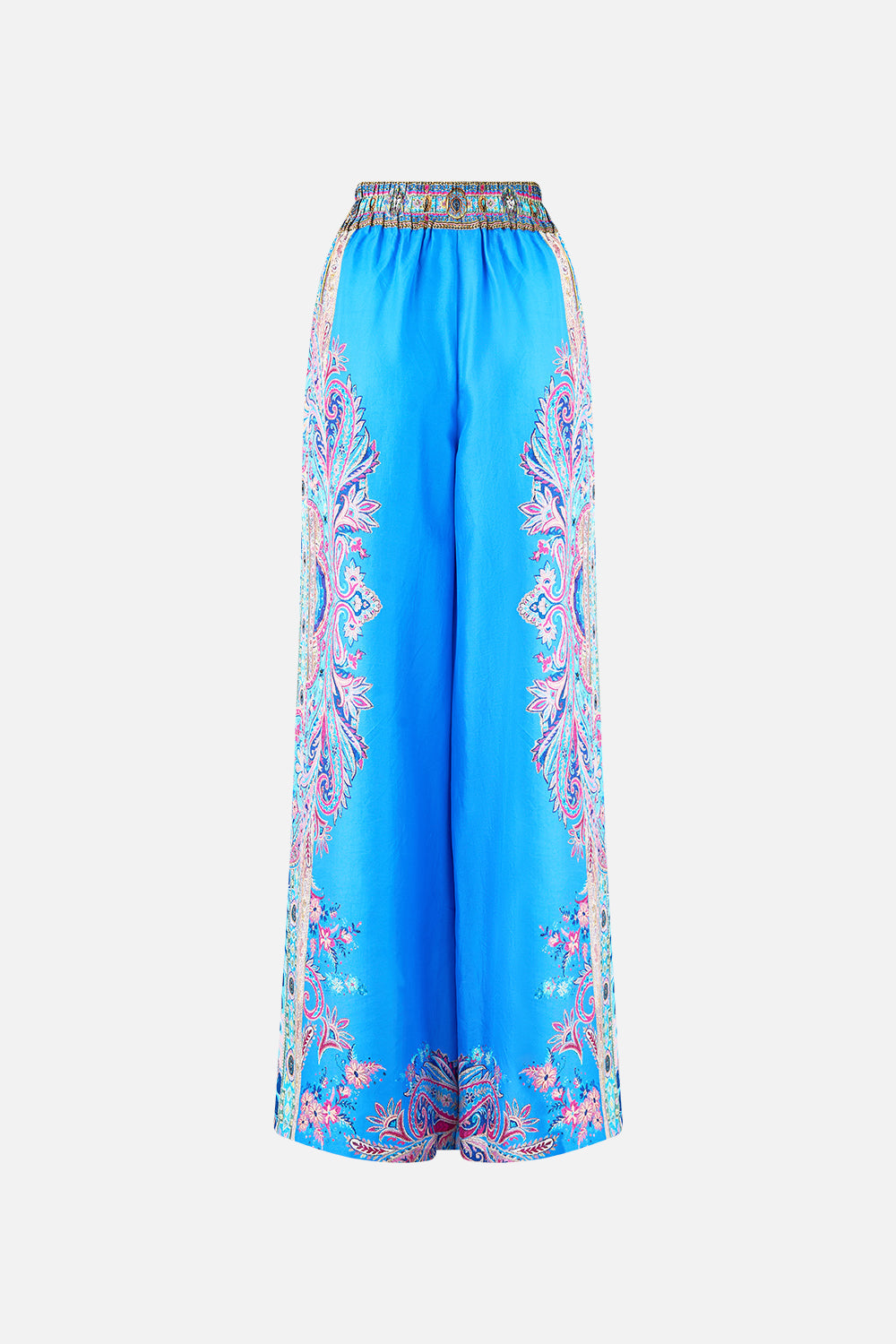 The CAMILLA SCRUNCHIE WITH TIE AND CHARM THE CONCUBINES CORRIDOR in our  print.