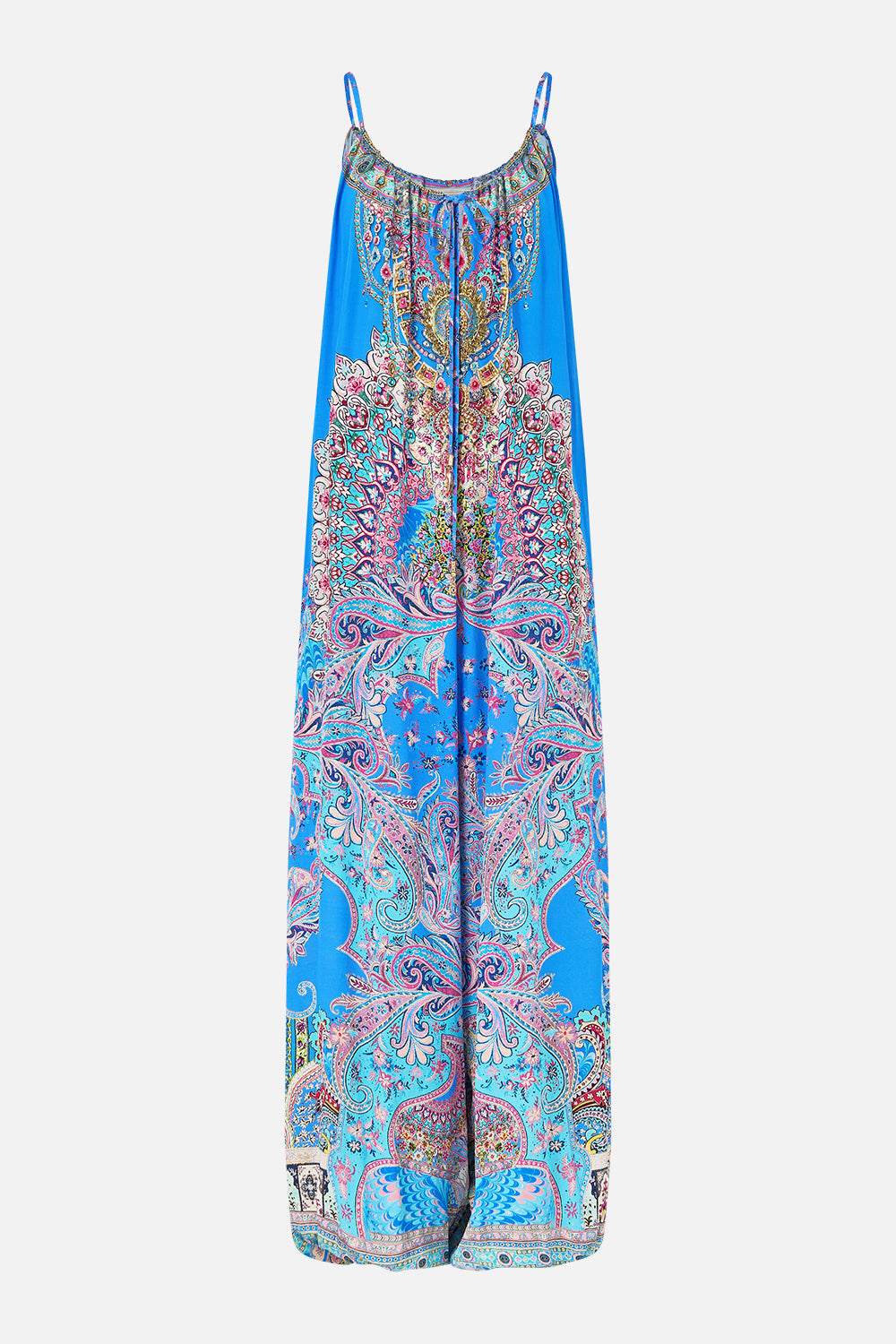The CAMILLA JERSEY TURTLENECK TILED IN TIME in our TILED IN TIME print.