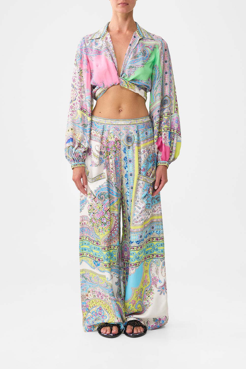 WIDE LEG TROUSER WITH FRONT POCKETS MAGIC CARPET RIDE