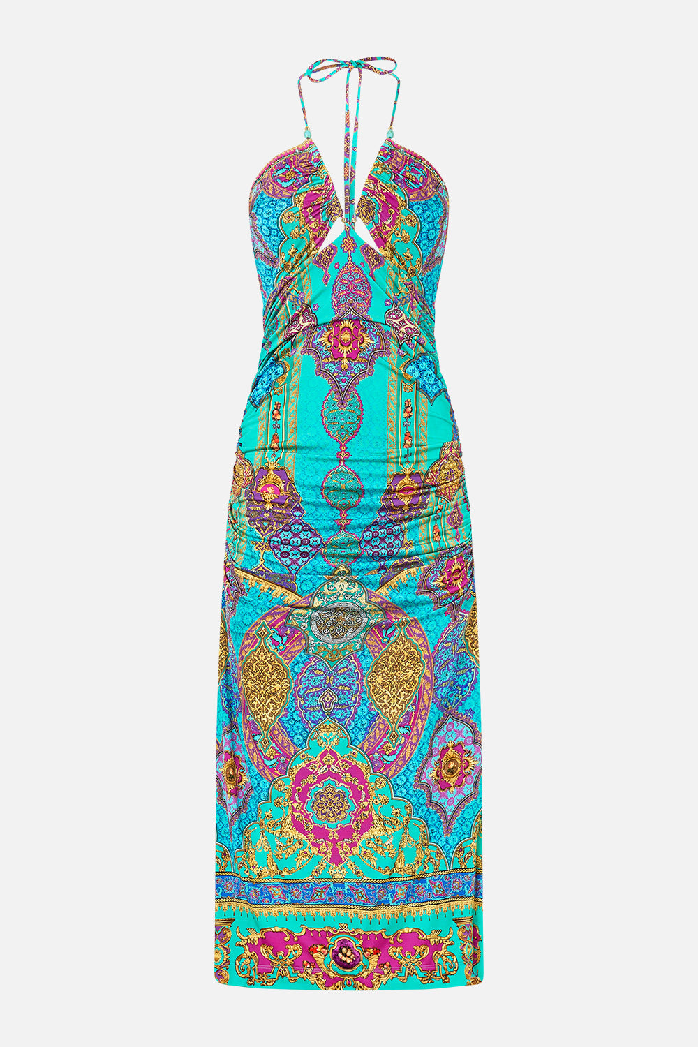 The CAMILLA 4 TIERED GATHERED SKIRT FABRIC OF TIME in our  print.