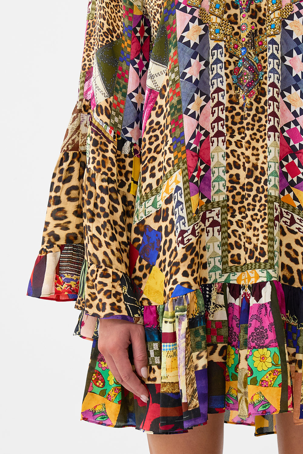 A LINE FRILL DRESS EMBROIDERED EVER AFTER