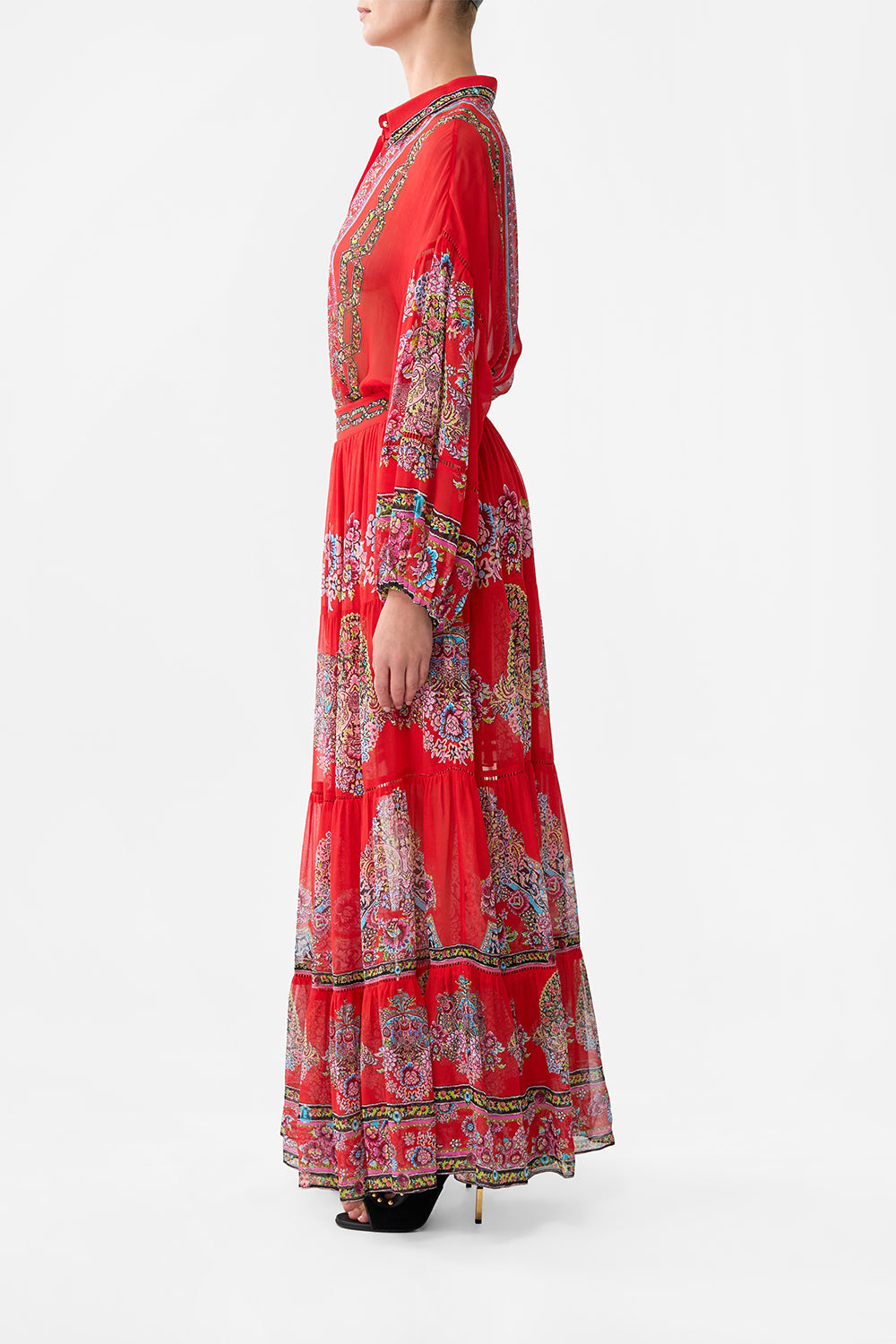 TIERED MAXI SKIRT ARTISANS OF ANATOLIA