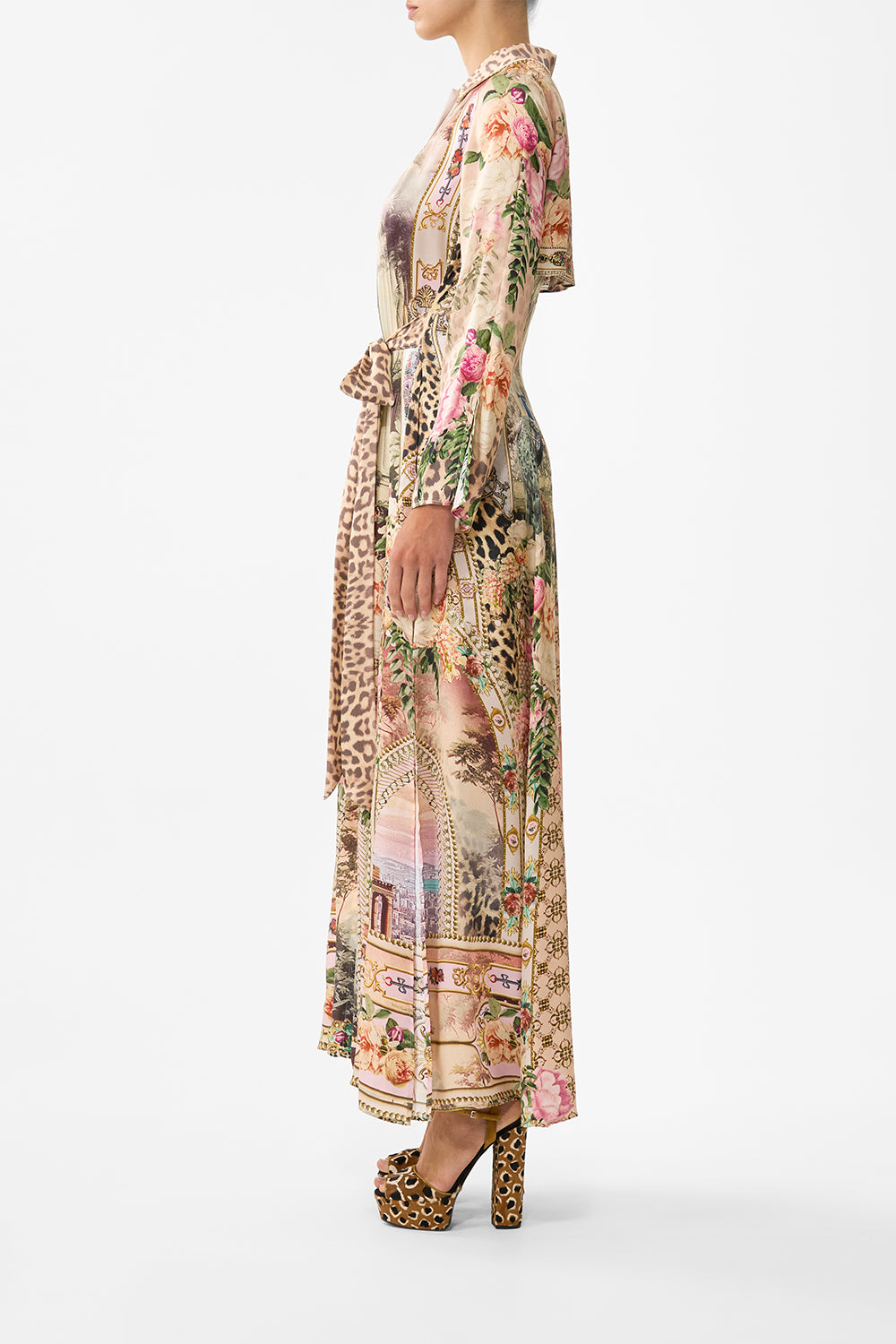 The CAMILLA POCKET SKIRT DRESS PATCHWORK PANORAMA in our  print.