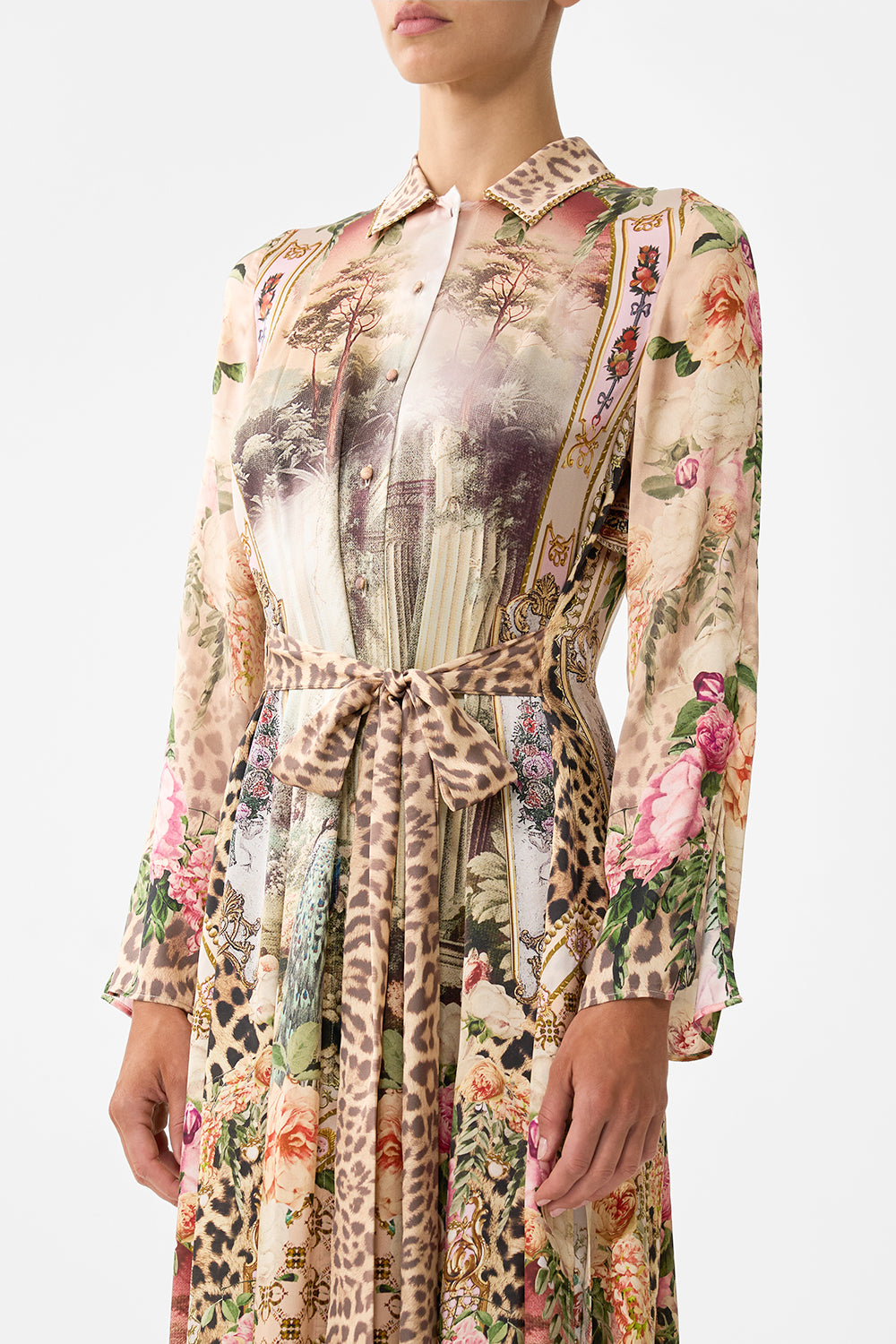 The CAMILLA POCKET SKIRT DRESS PATCHWORK PANORAMA in our  print.
