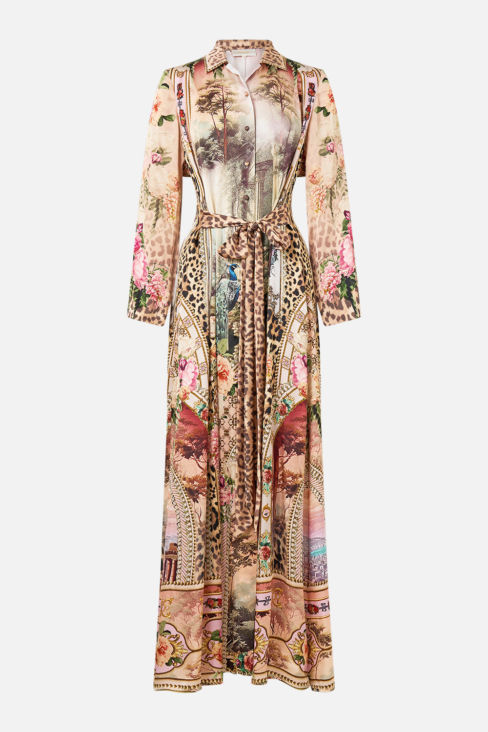 The CAMILLA POCKET SKIRT DRESS PATCHWORK PANORAMA in our PATCHWORK PANORAMA print.