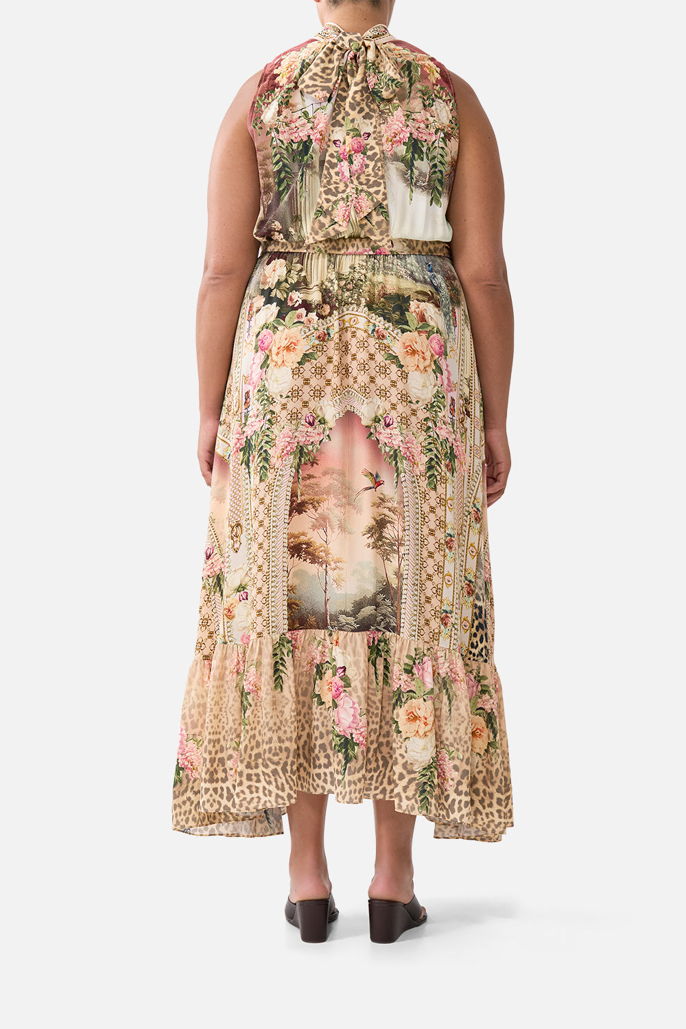 The CAMILLA POCKET SKIRT DRESS ANIMAL ALCHEMY in our  print.