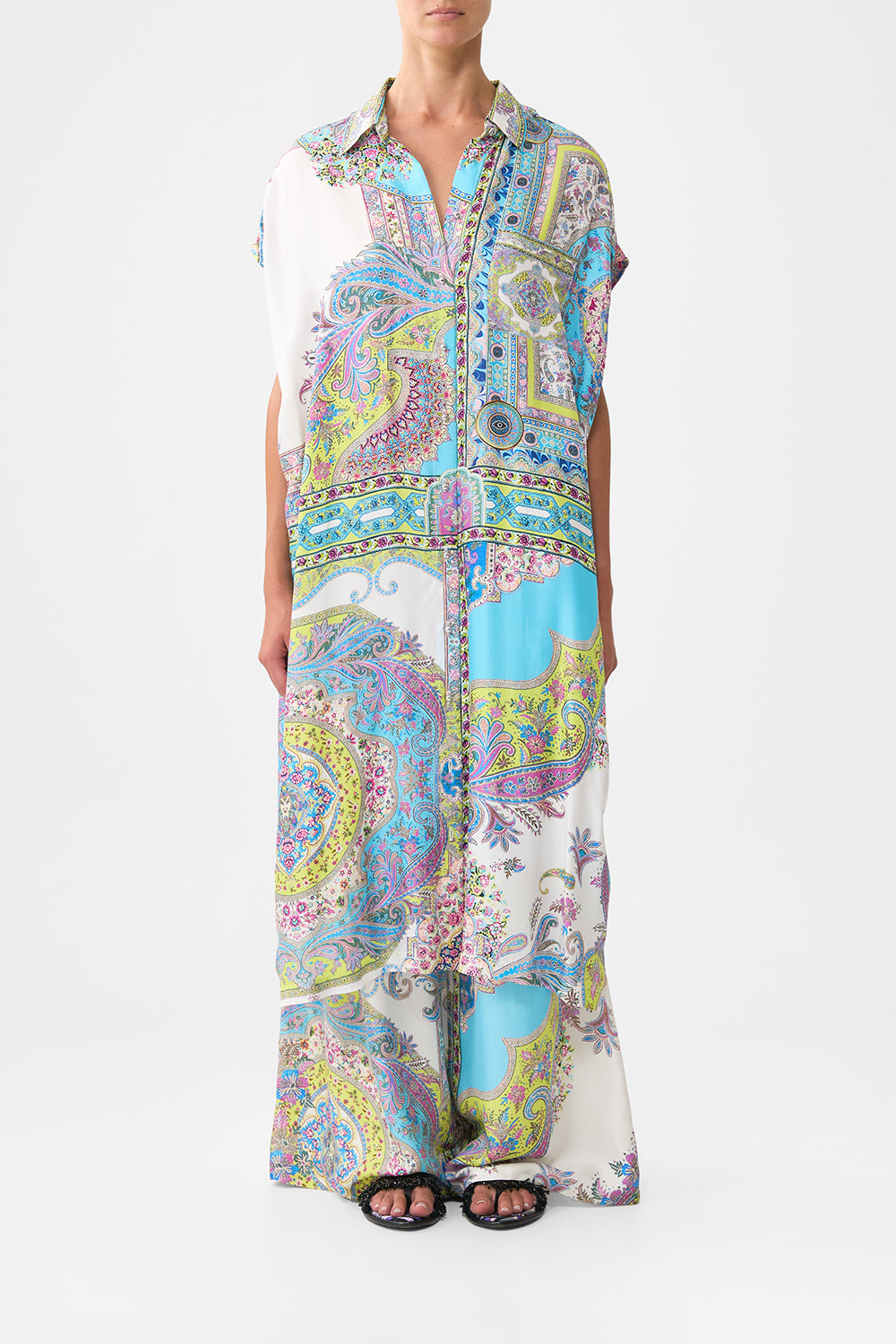 SLEEVELESS SHIRTDRESS MAGIC CARPET RIDE